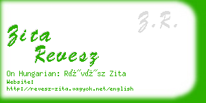 zita revesz business card